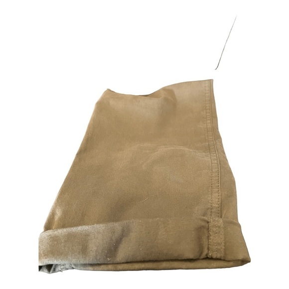 Caslan Nordstrom Low Rise Olive Green Faux Back Pockets Sz 4 Hook & Eye - Picture 6 of 8